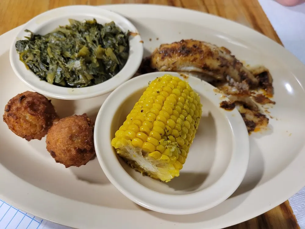 Chicken Tenders Corn & Greens