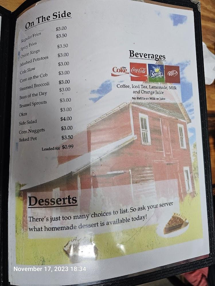 Red Barn Menu image 3
